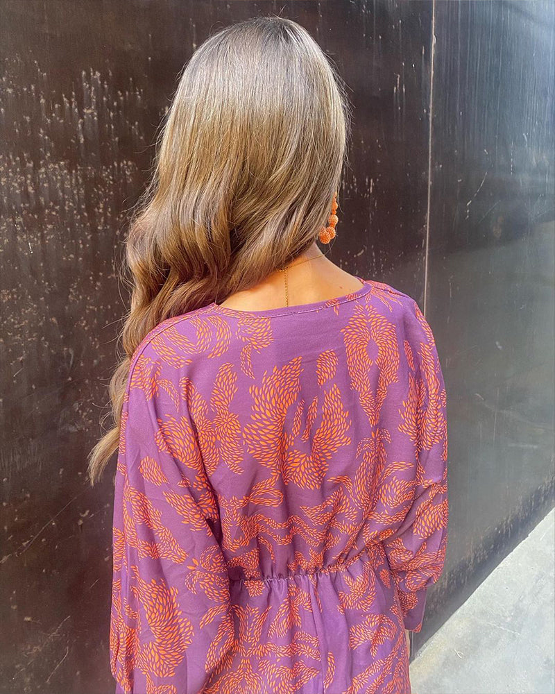 Camille Golden Glance Twist Dress - Elena Harper