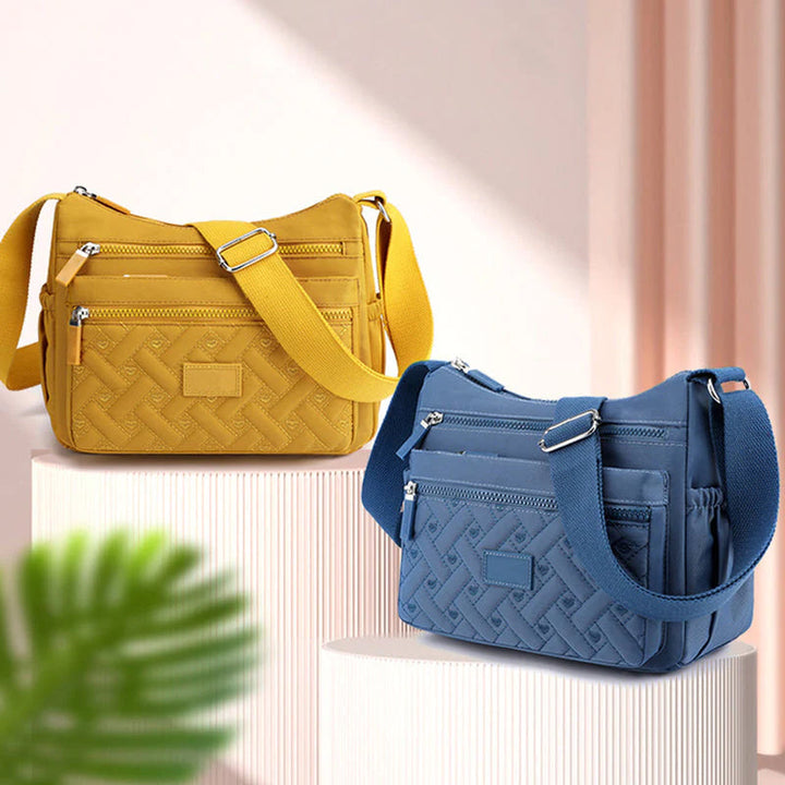 Lightweight and Functional Multi-Pocket Shoulder Bag for Women