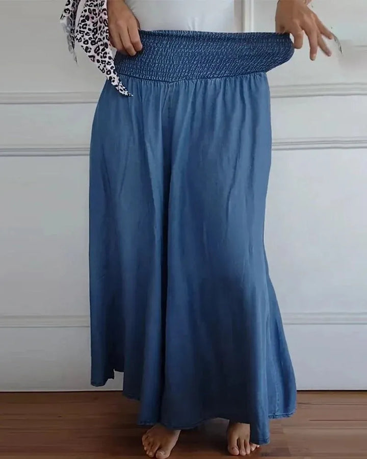 Women's Lightweight Wide-Leg Culottes – Comfortable and Elegant Pants