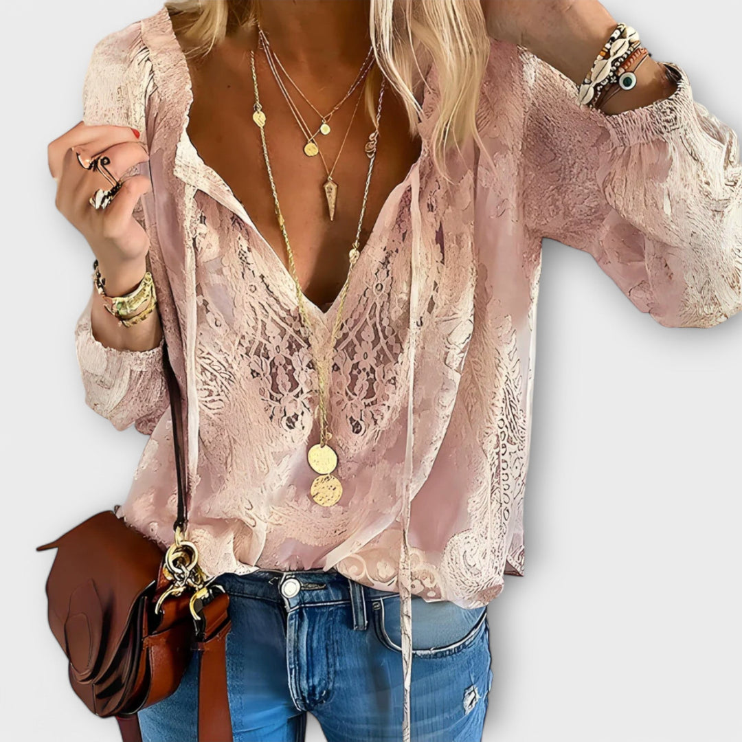 Brunetta Sophisticated Blouse - Elena Harper