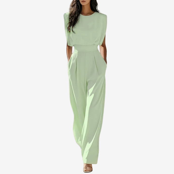 Sofia Jumpsuit with Defined Waist - Elena Harper