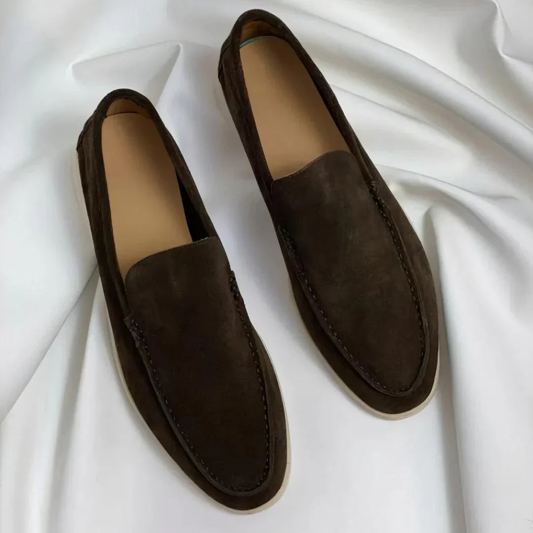 Classic Suede Loafers for Men - Elena Harper