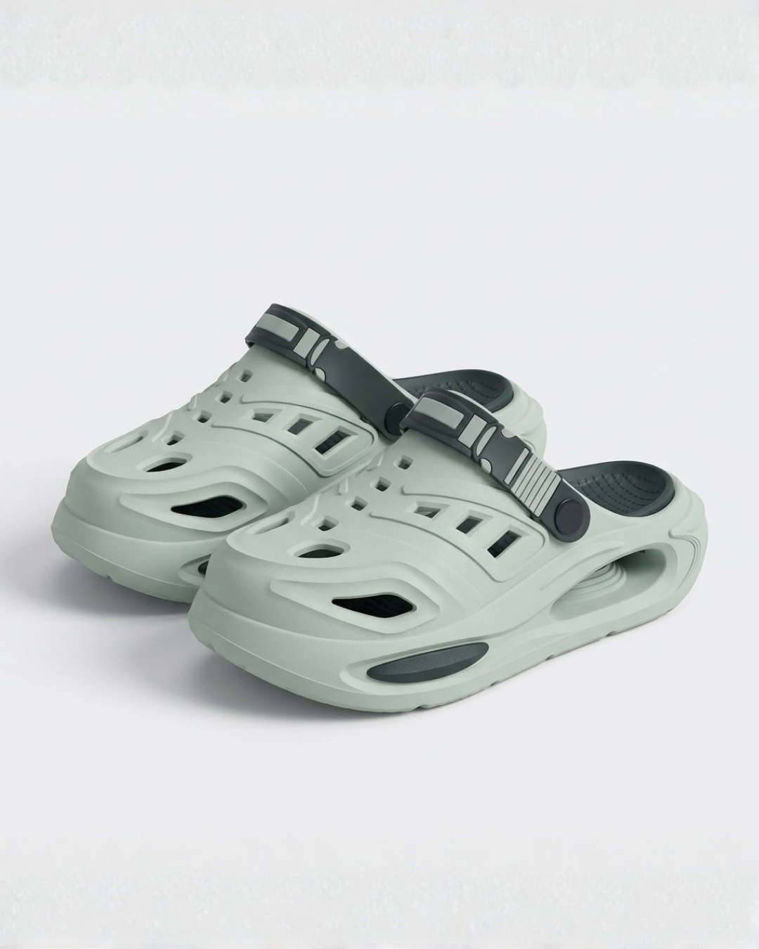 Futuristic Adjustable Slip-On Clogs For Men