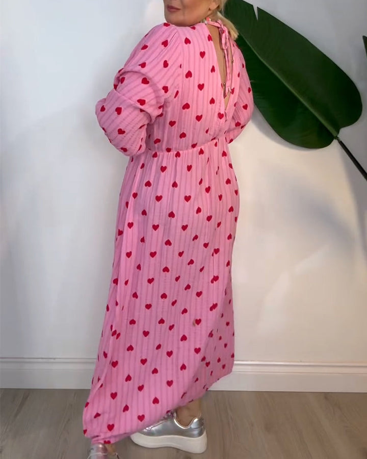 Sophia Sweet Heart Flow Maxi Dress - Elena Harper