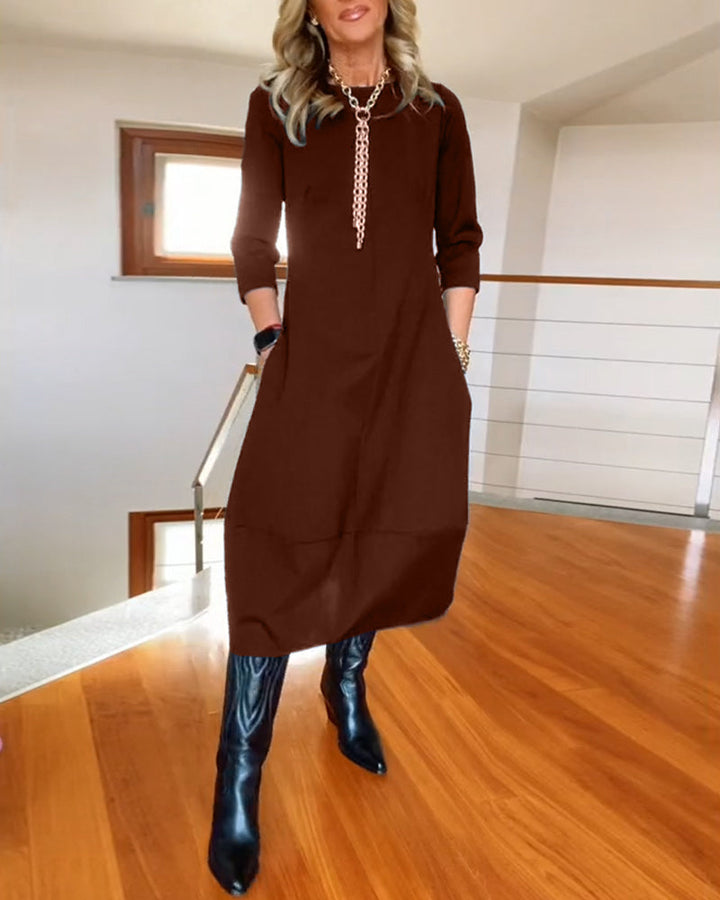 Jennifer Graceful Casual Elegance Dress - Elena Harper