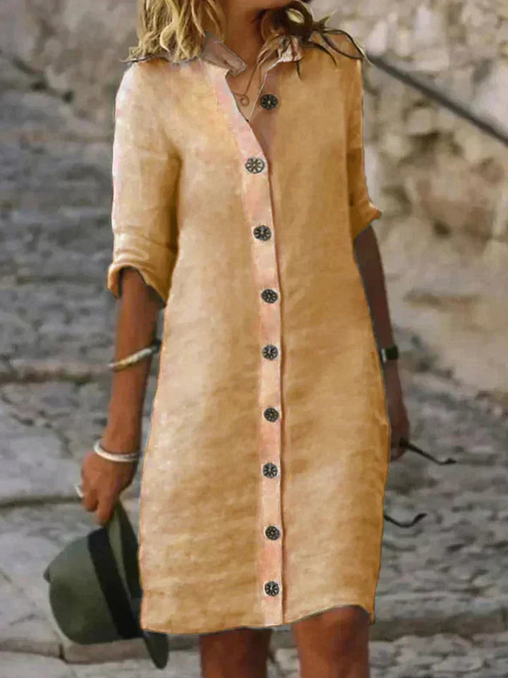 Loes -Classic Summer Midi Dress - Elena Harper