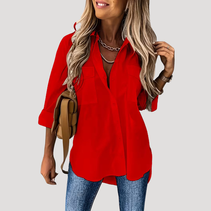 Women's Casual Button-Up Shirt