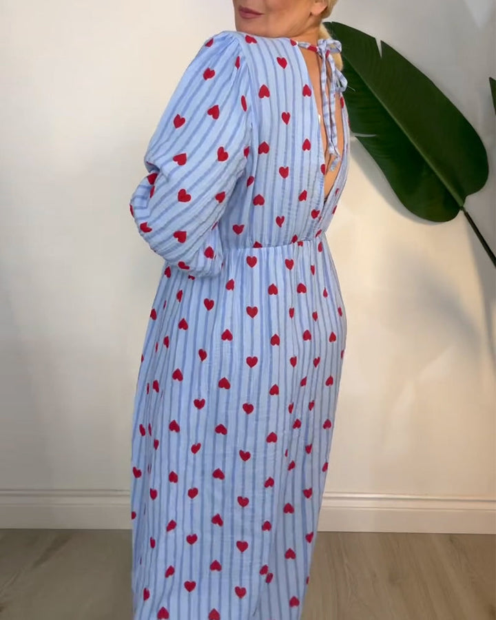 Sophia Sweet Heart Flow Maxi Dress - Elena Harper