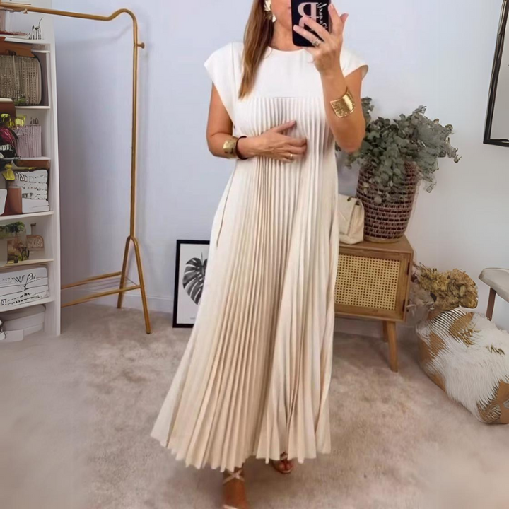 Seline Lightweight and Fresh Pleated Dress - Elena Harper
