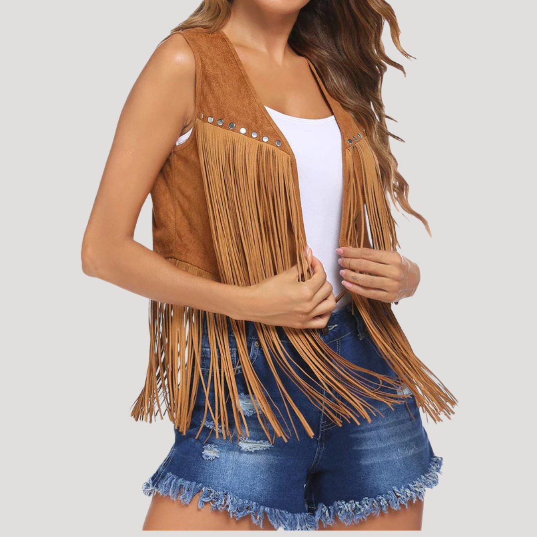 Women’s Open Fringe Vest