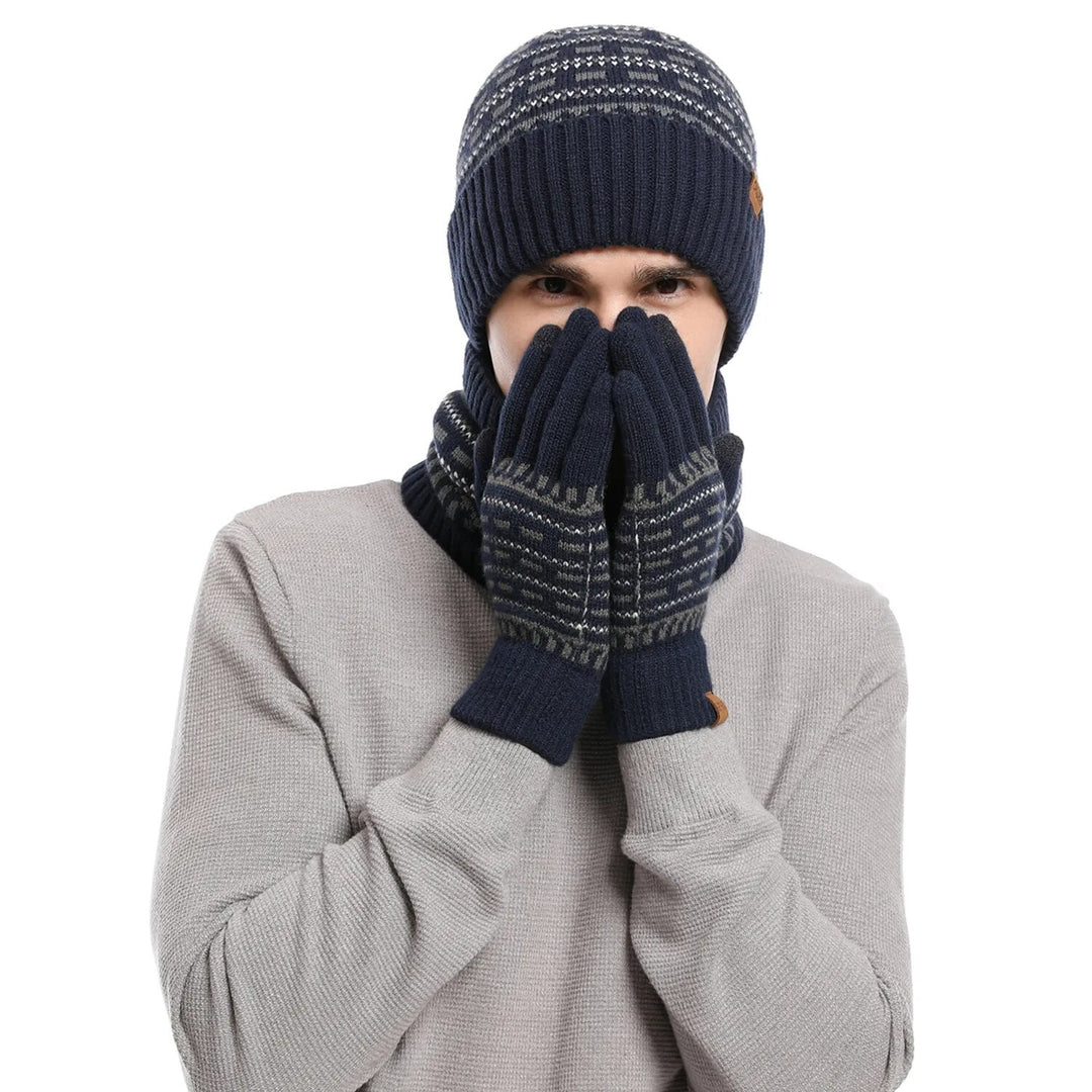3-piece winter set with hat, gloves, and scarf