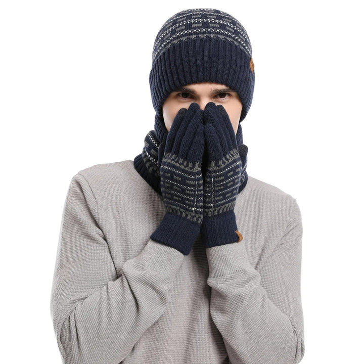 3-piece winter set with hat, gloves, and scarf
