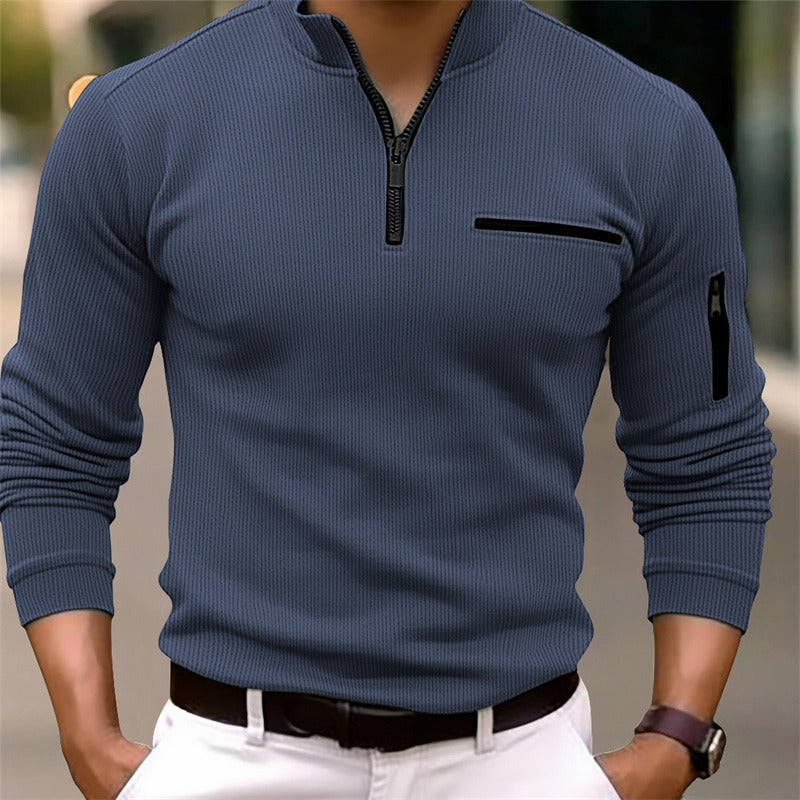 ELENA HARPER™  |  ZIP COLLAR SHIRT FOR MEN