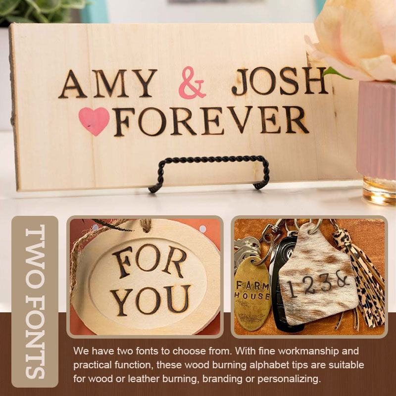 Inscript™ - Stamp Set for Burning on Wood to Personalize Your DIY Projects