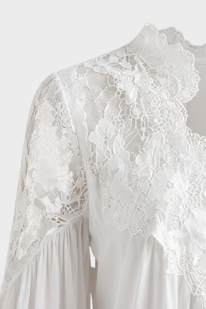 Women's Lace Blouse | Balloon Sleeves