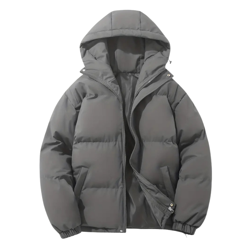 Men's Quilted Puffer Jacket with Hood – Elias