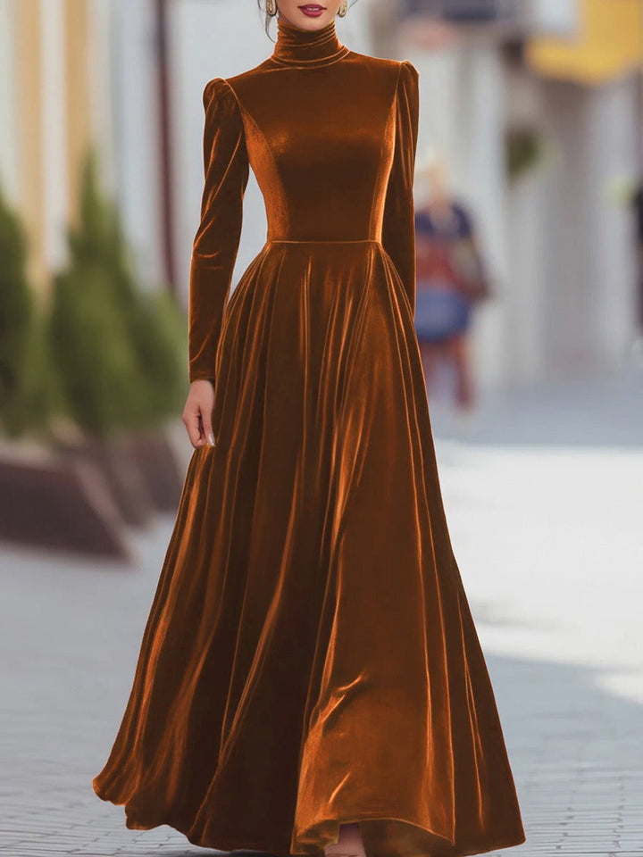 Sara | Velvet & Satin Gown