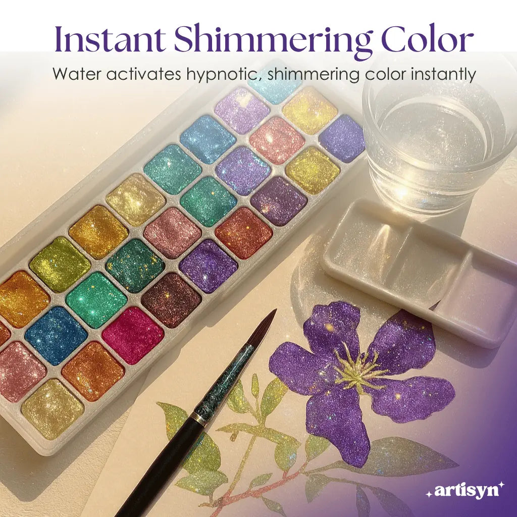 Artisyn Iridescent Watercolor Paint Set - Elena Harper
