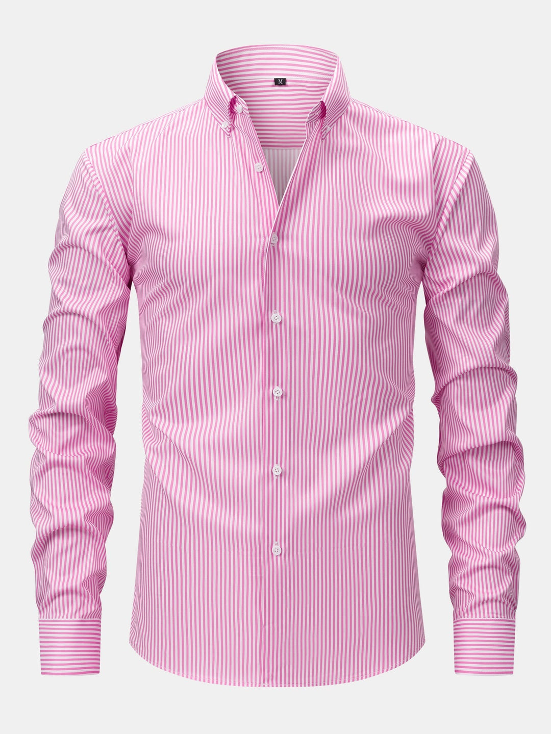 CHEMISE À MANCHES LONGUES À RAYURES AVEC BOUTONS
