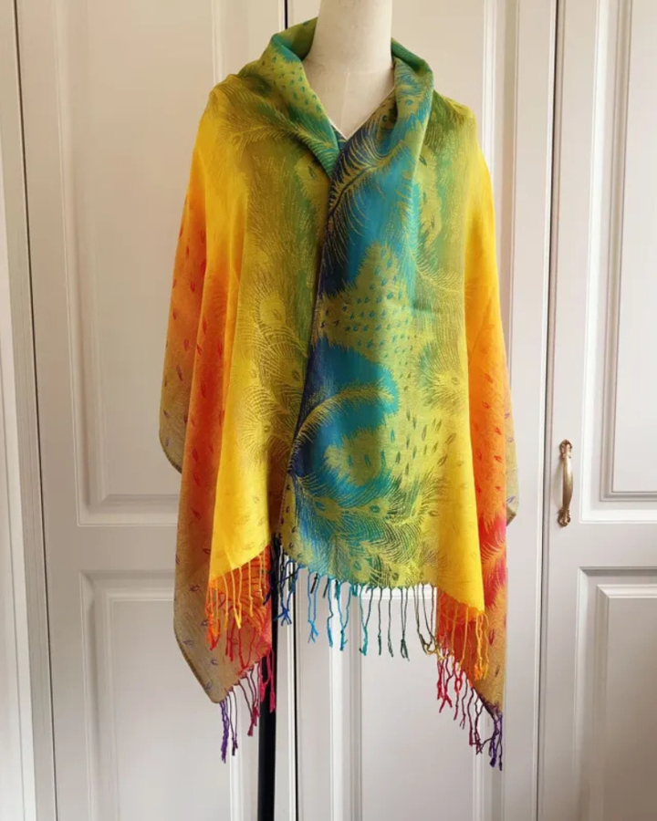 Rina Elegant Cashmere Textured Winter Scarf - Elena Harper