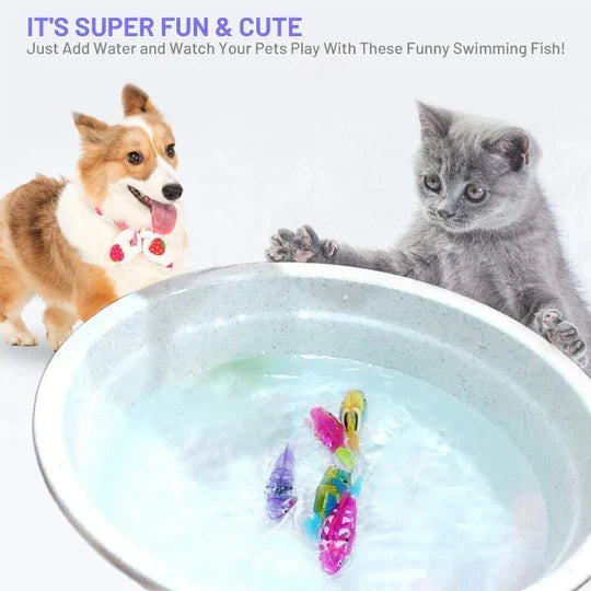 Pet's Interactive Floating Fish Water Toy for Cats & Dogs
