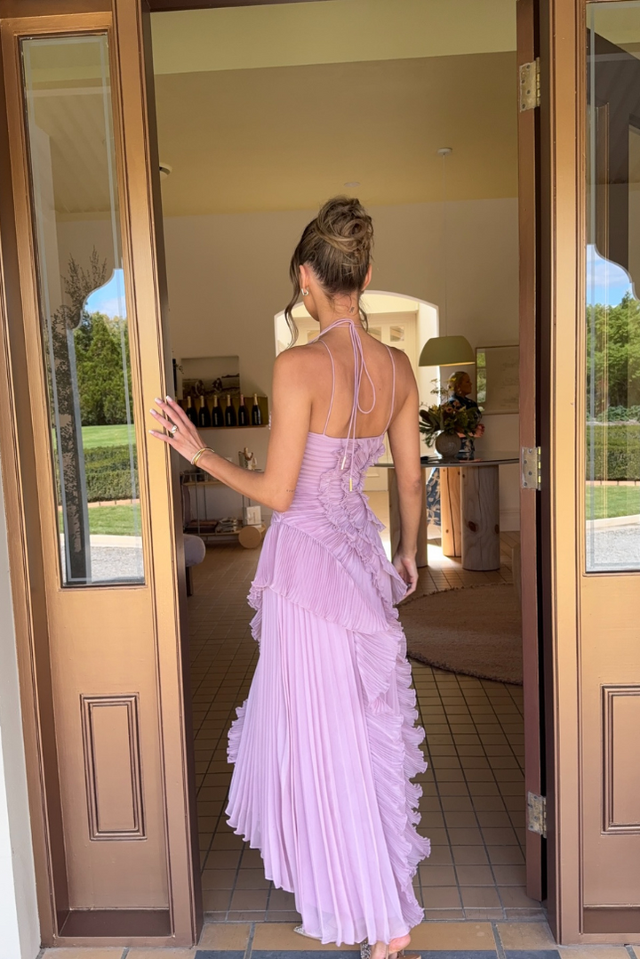 Women's Flowy Ruffle Dress for Elegant Charm