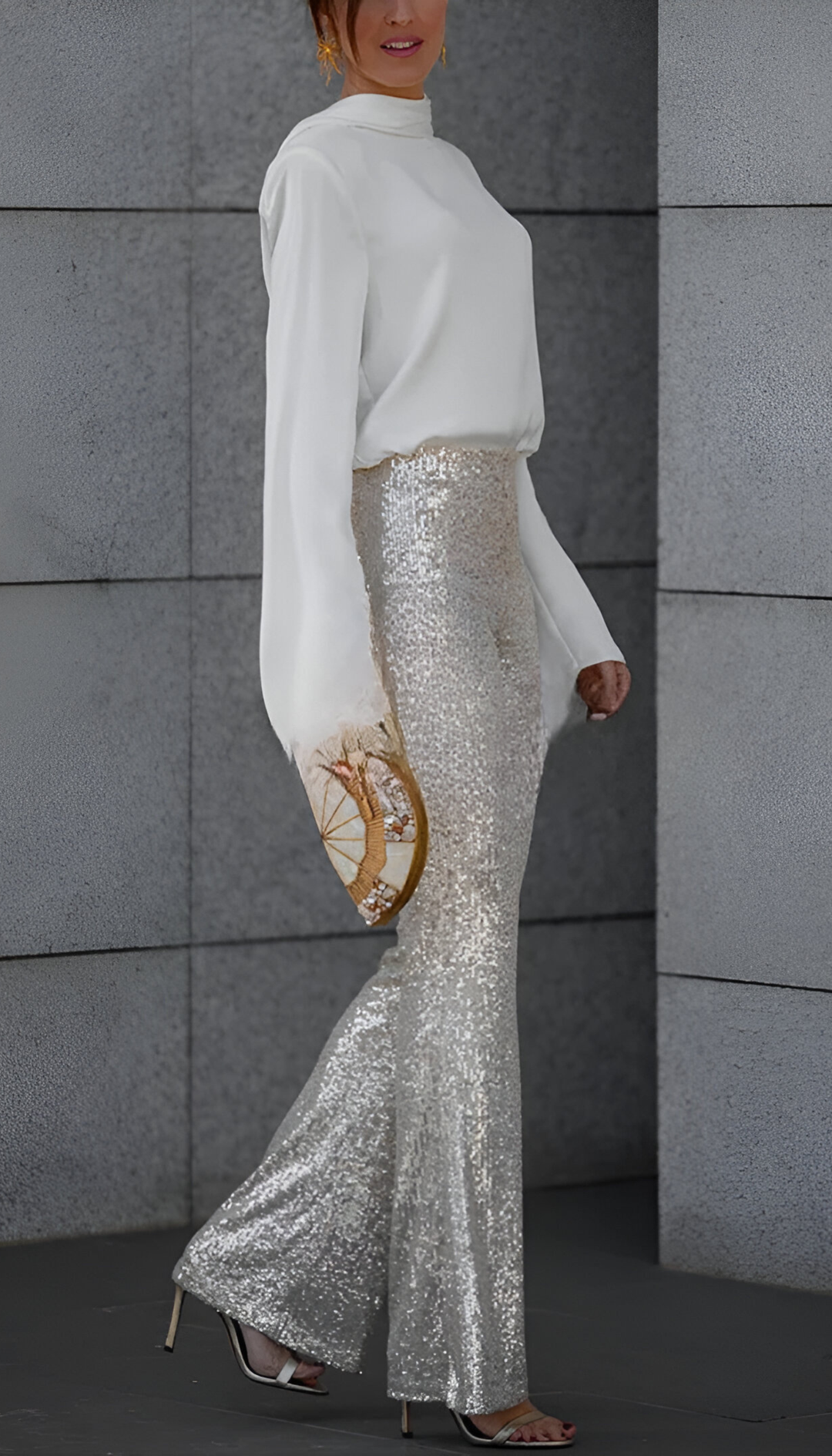 Zari™ | Elegant Sequin Flared Pants