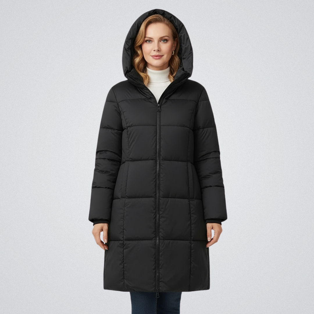Ariah | Women's Hooded Puffer Coat with Tailored Silhouette