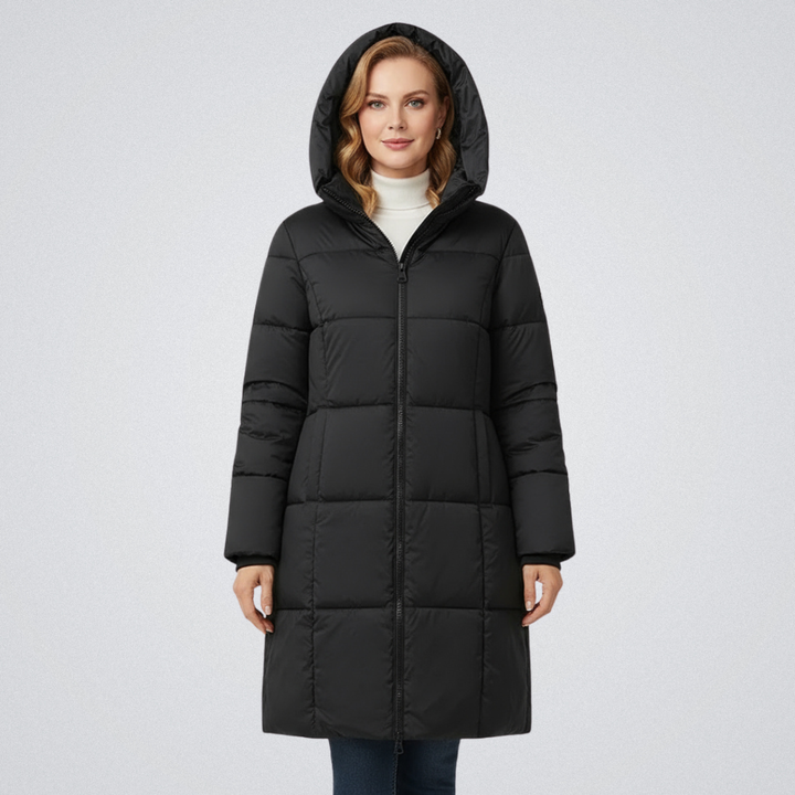 Ariah | Women's Hooded Puffer Coat with Tailored Silhouette
