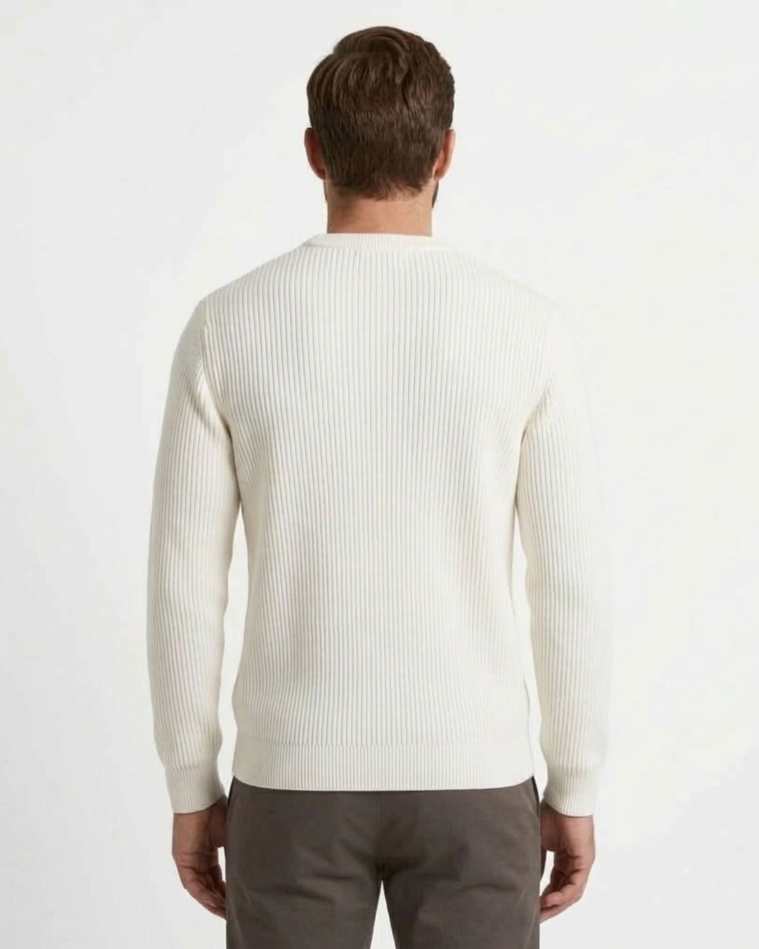 Casual Round Neck Sweater for Men
