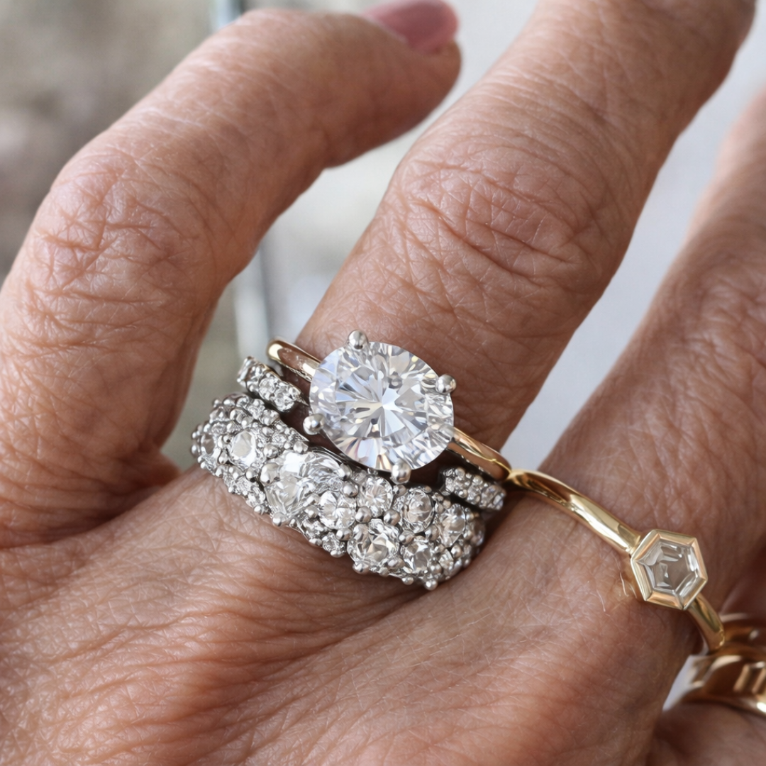 Vintage Bright Ring Set - Elena Harper
