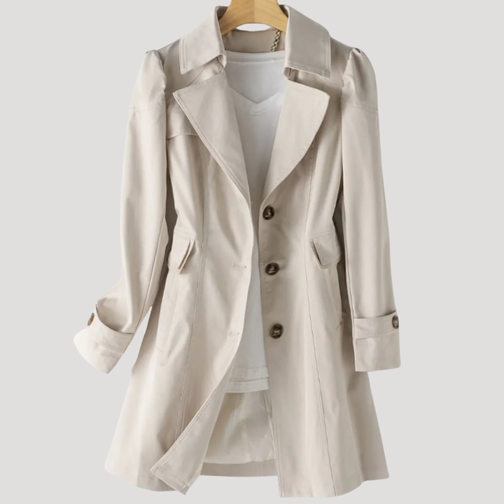 Women's Buttoned Trench Coat