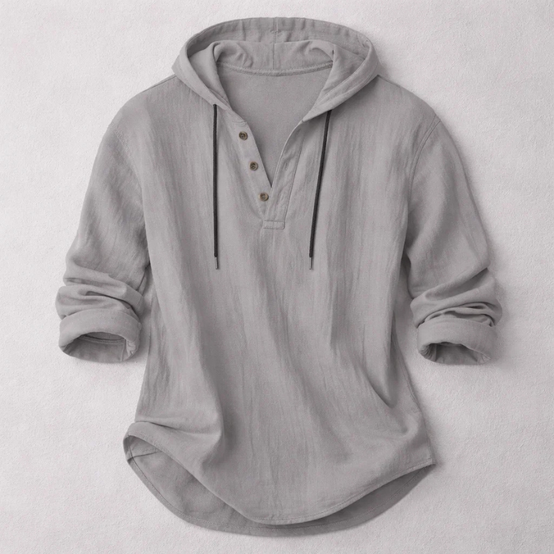 Elegant Hooded Shirt for Men - Elena Harper