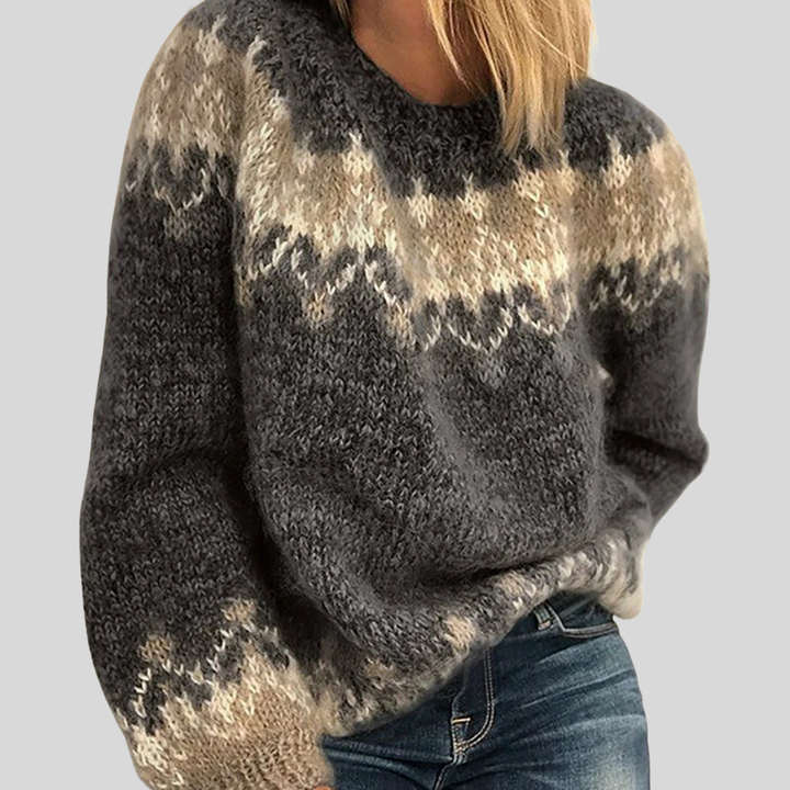 AURELIE Timeless Nordic Sweater - Elena Harper