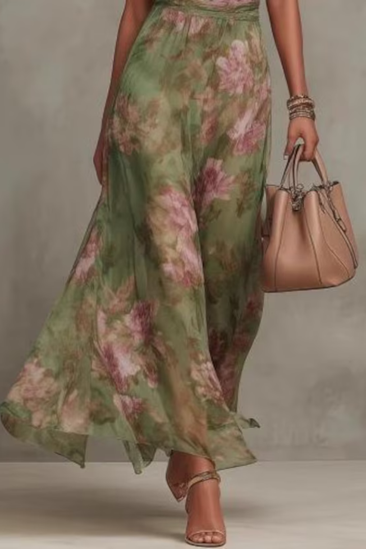 Yuna™ | Elegant Floral Maxi Dress