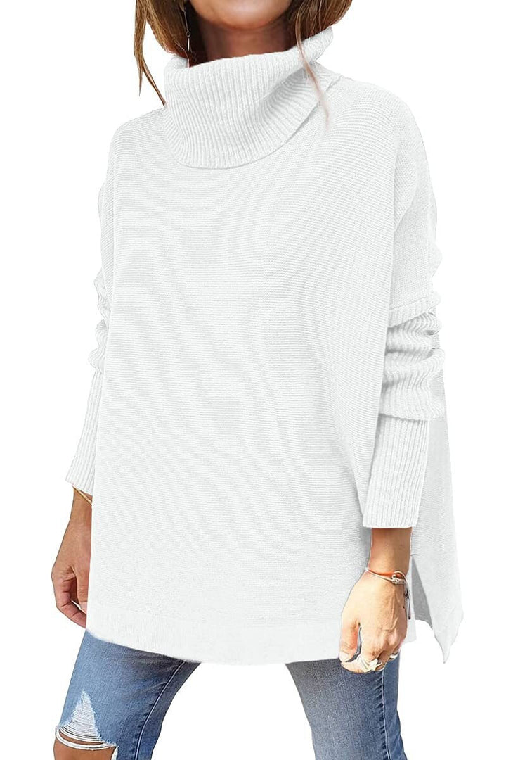 Annie Oversized Turtleneck Sweater, view 3 - Elena Harper