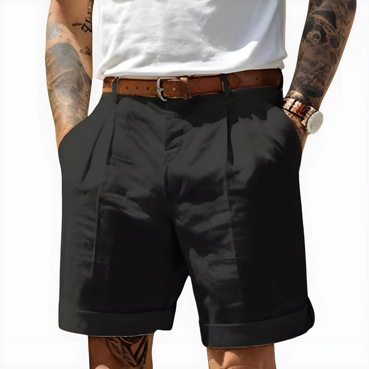 Elegant Bermuda Shorts in Breathable Cotton - Elena Harper