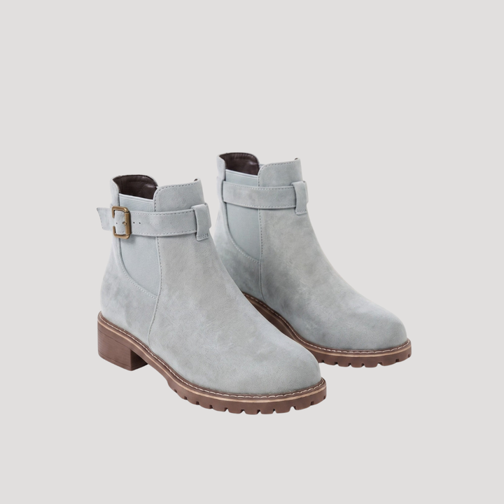 Women’s Chelsea Boots with Thick Sole and Buckle
