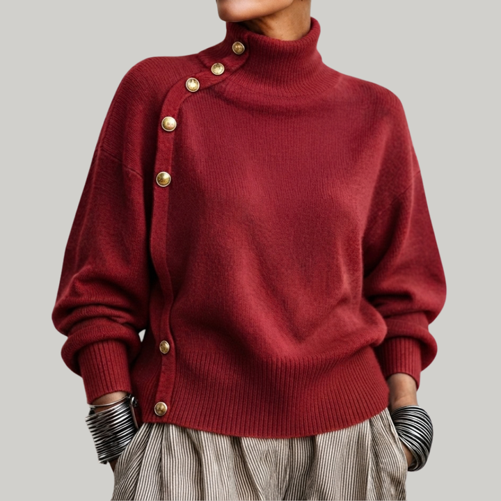 SWEATER WITH BUTTONS FOR WOMEN