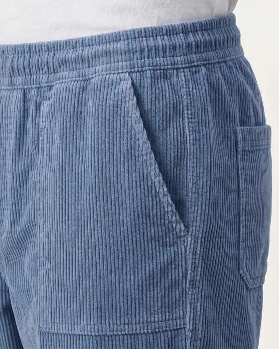 Relaxed Ribbed Summer Shorts For Men
