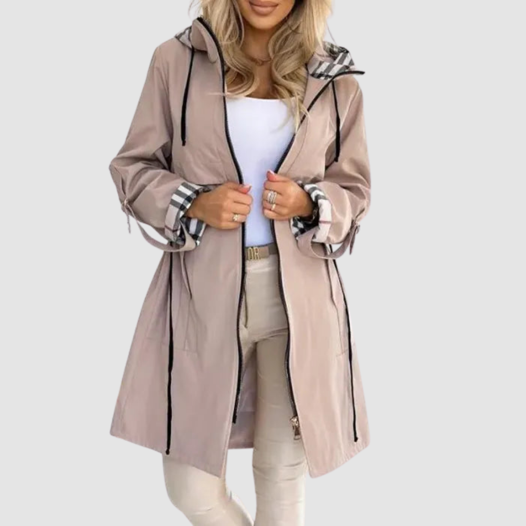 Camille™ | Mid-Length Jacket with Hood