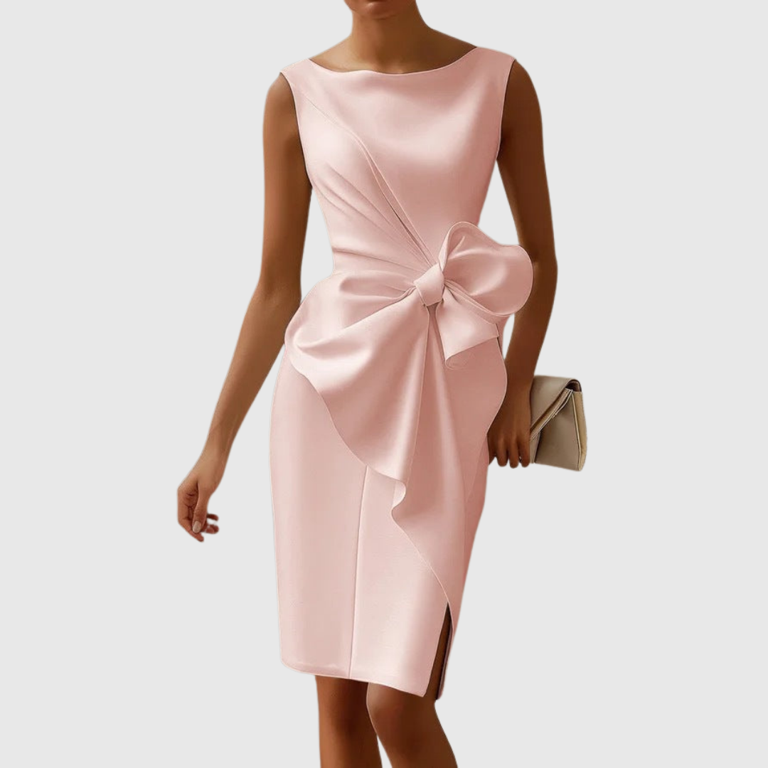 Ainsley Elegant Sleeveless Midi Dress - Elena Harper