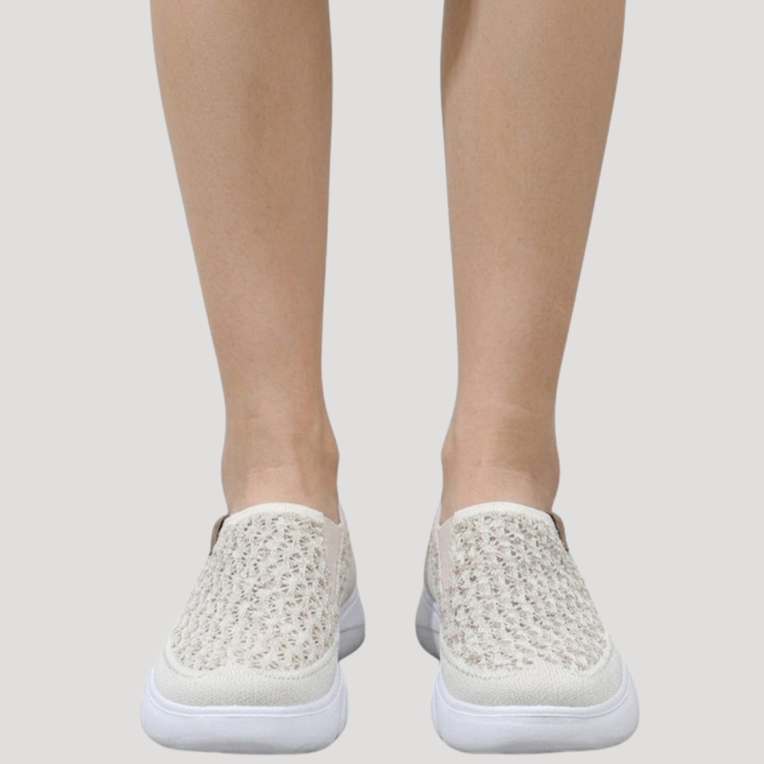 Women's Slip-On Walking Sneakers with Lightweight Sole