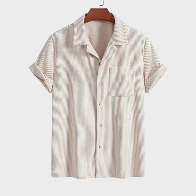 Textured Cuba Shirt for Men - Elena Harper