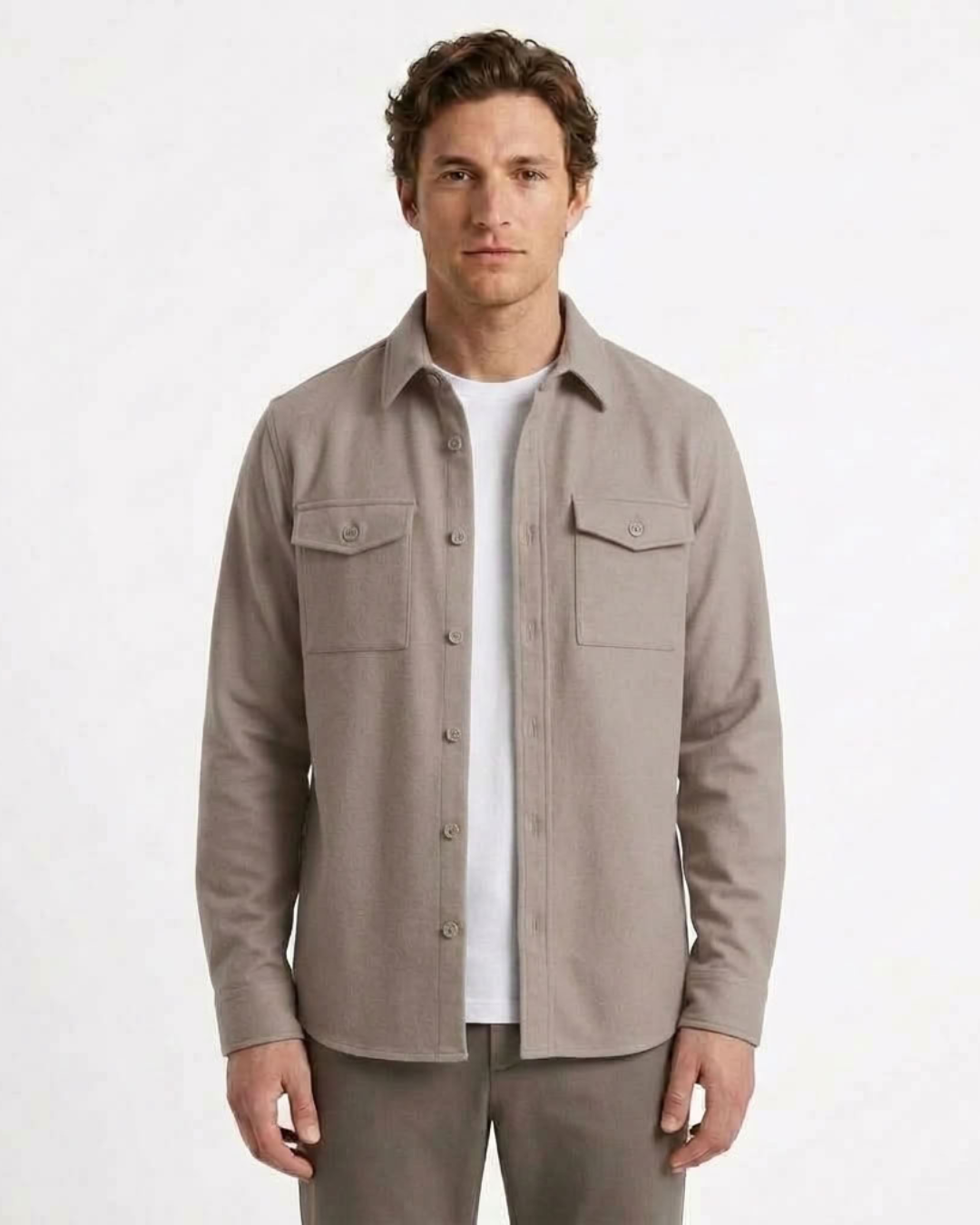 Structured Overshirt for Men