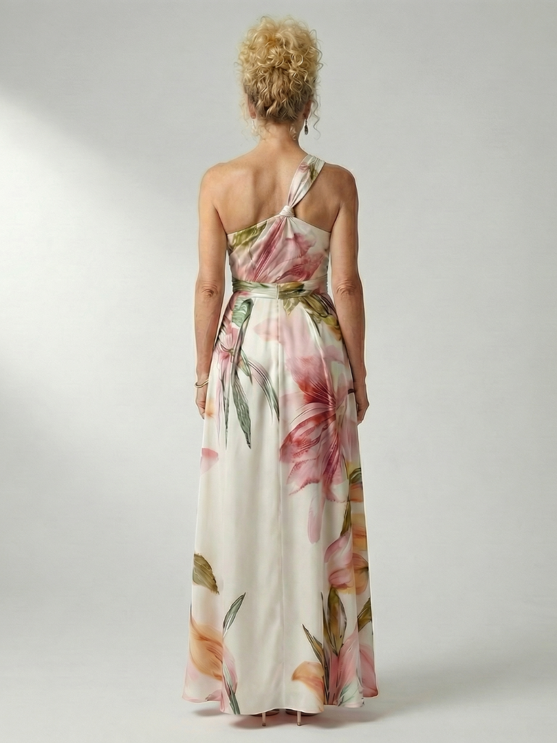 Amiel Lightweight Floral Maxi Dress American Cut Sleeveless - Elena Harper