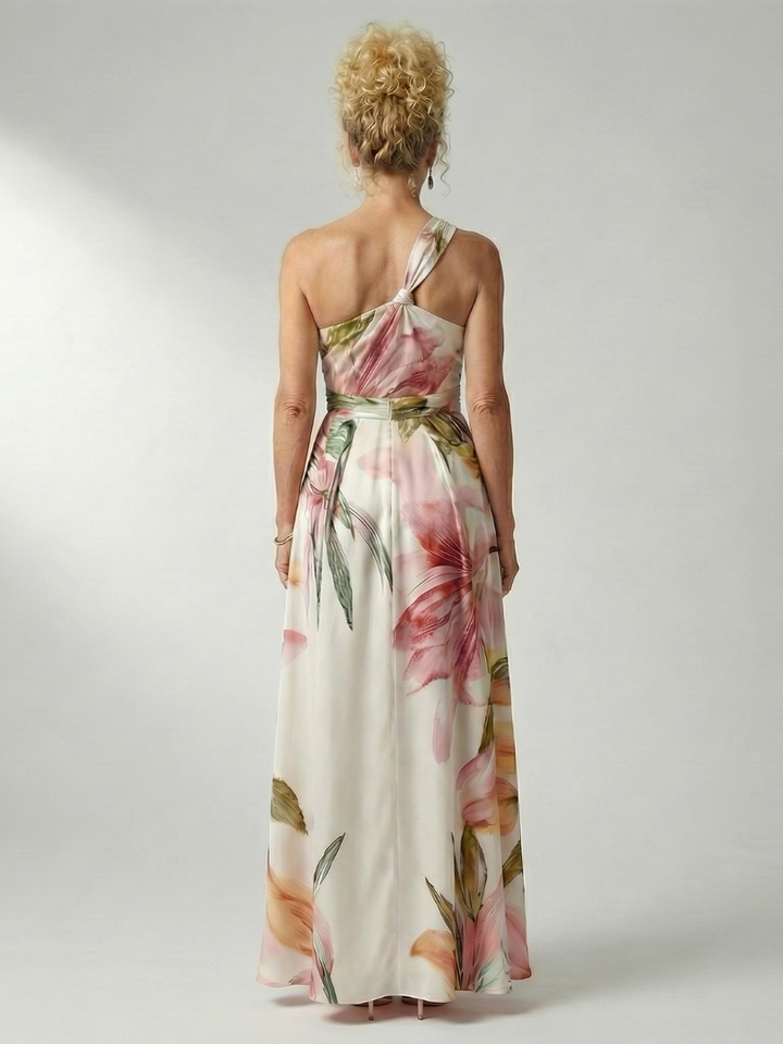 Amiel Lightweight Floral Maxi Dress American Cut Sleeveless - Elena Harper