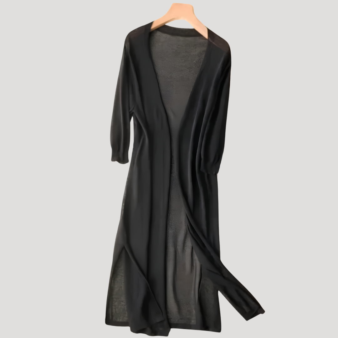 Long Open Front Cardigan for Women