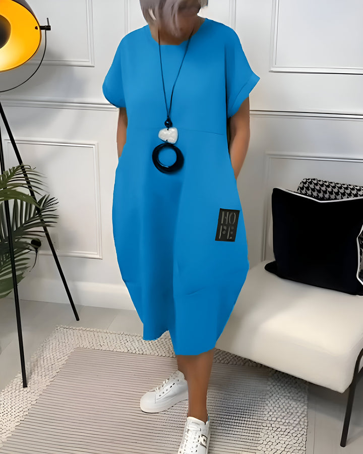 Bessie – Comfy Midi Shirt Dress