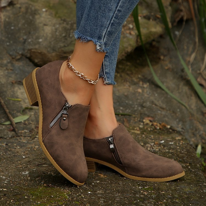 Loly - Side Zipper Orthopedic Boots